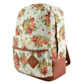 Mochila Floreada Branca