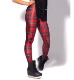 Legging Xadrez Vermelha